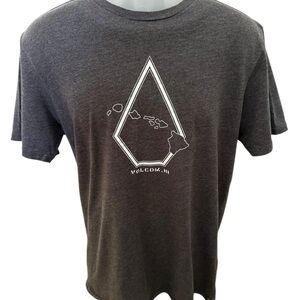 VOLCOM Stone HI Hawaiian Islands Hawaii Tee Shirt Men M Medium Modern Fit